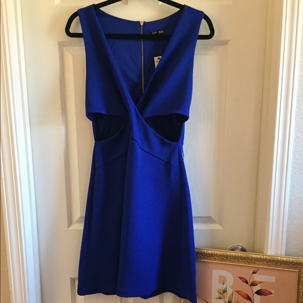 NWT Express Dress Royal Blue